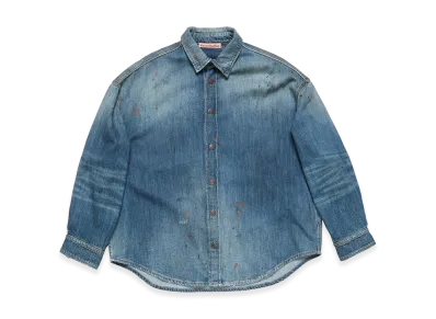 Acne Studios Button-Up Denim Shirt "Mid Blue"