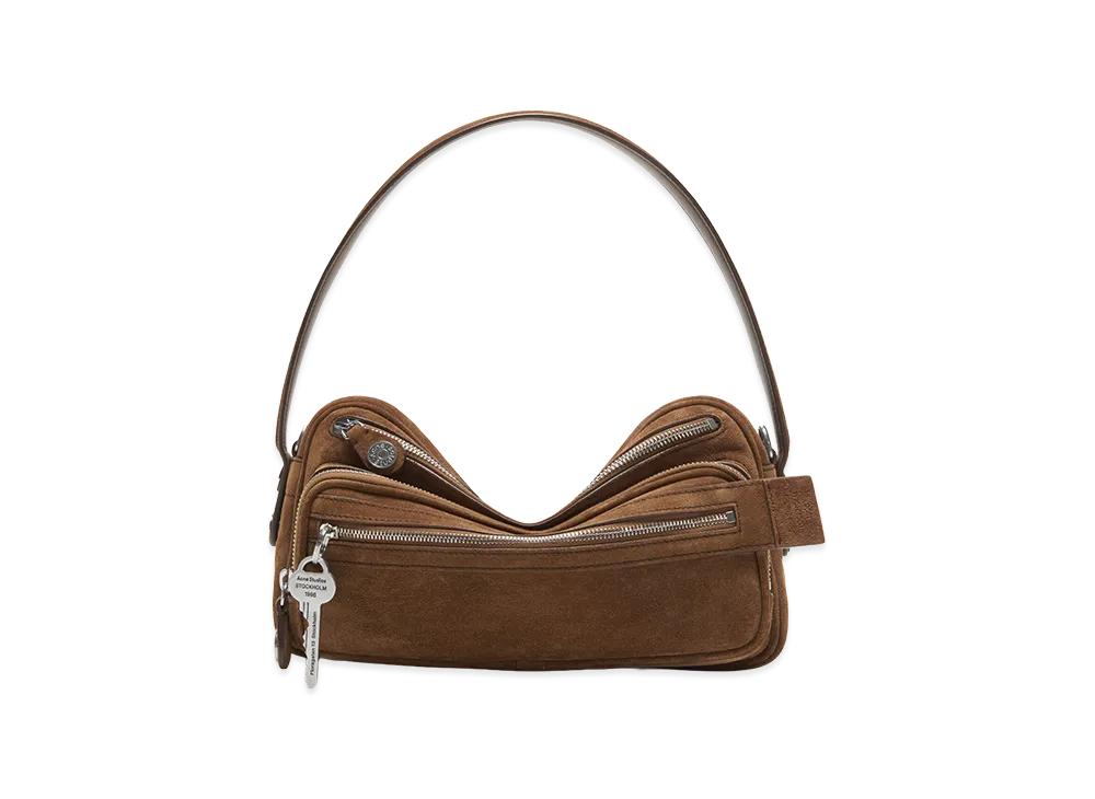 Acne Studios Camero Party Suede Bag "Cognac Brown"