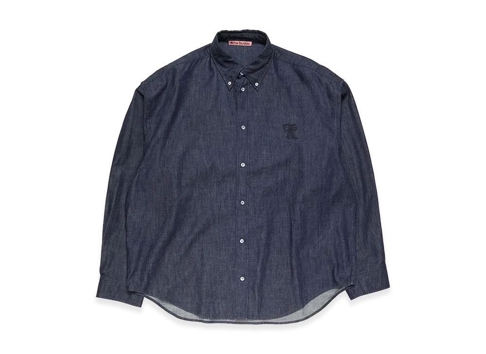 Acne Studios Denim Button-Up Shirt "Mid Blue"