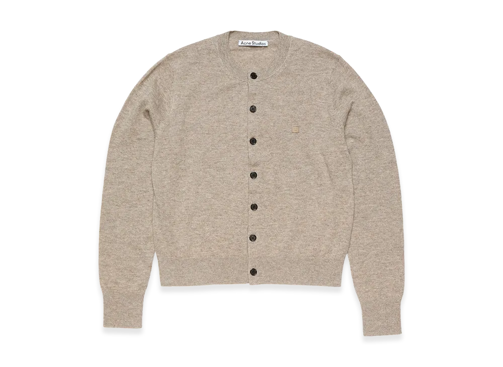 Acne Studios Fitted Cardigan - Yak Wool "Greige Melange"