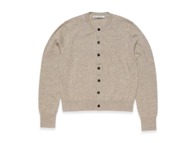 Acne Studios Fitted Cardigan - Yak Wool "Greige Melange"