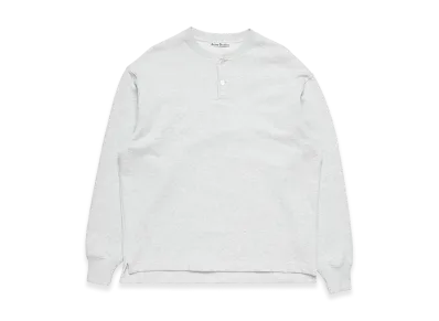 Acne Studios Fleece Logo Sweatshirt "Pale Grey Melange"