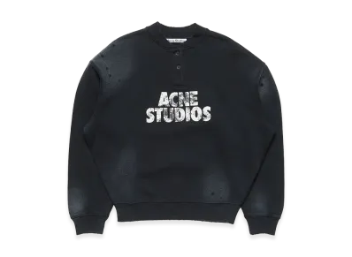 Acne Studios Fleece Logo Sweatshirt "Black"