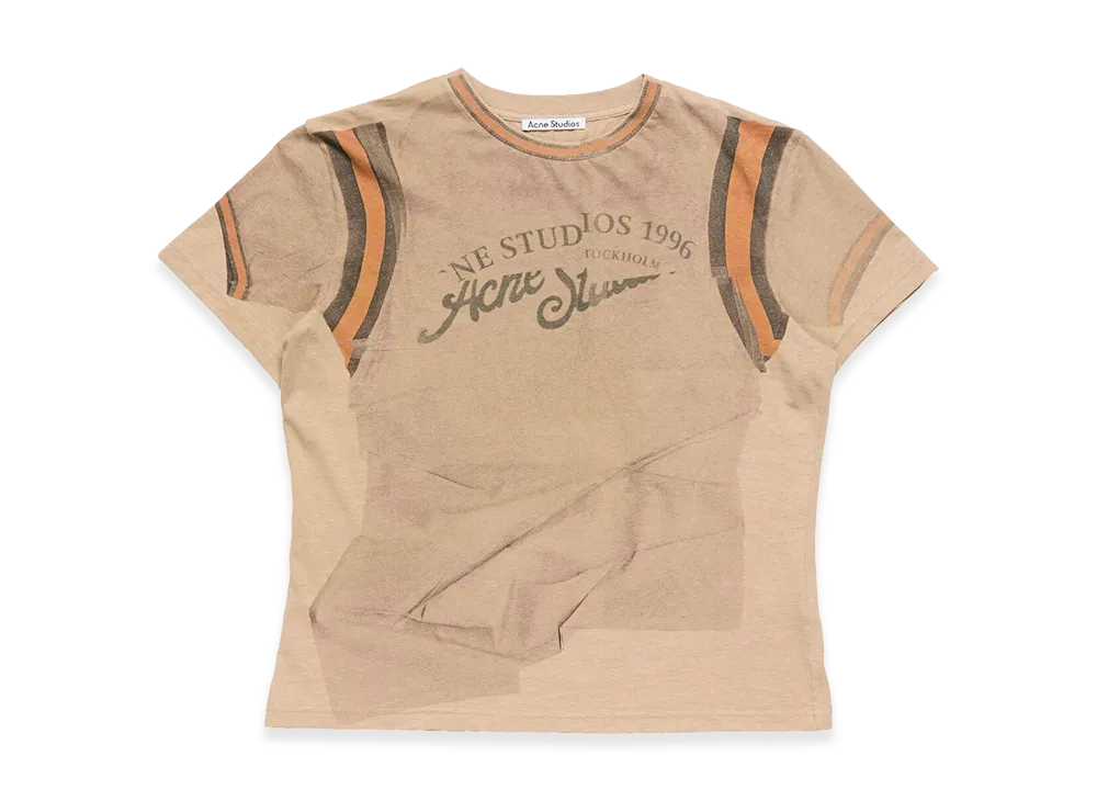 Acne Studios Graphic T-Shirt "Sand Beige"