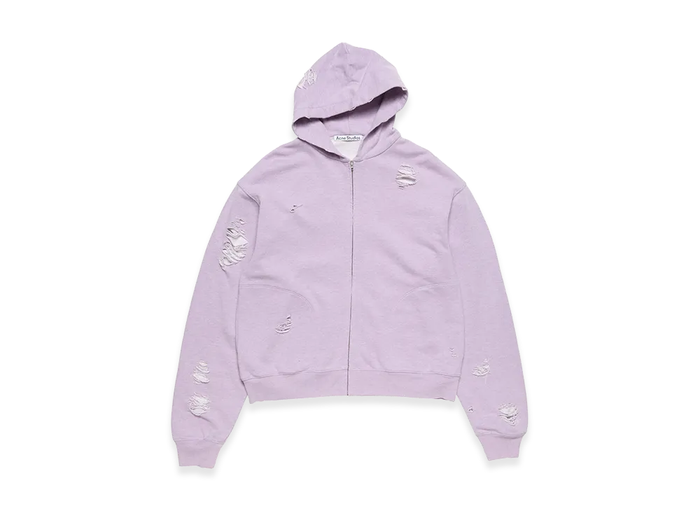 Acne Studios Hooded Logo Sweatshirt "Faded Purple"