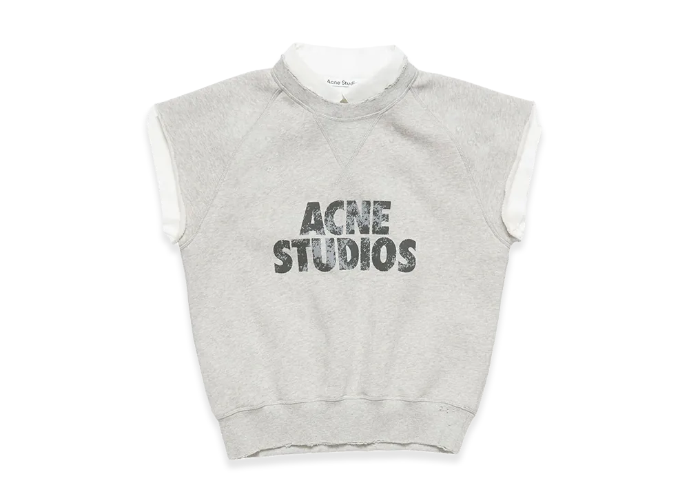 Acne Studios Layered Fleece Vest "Grey Melange"
