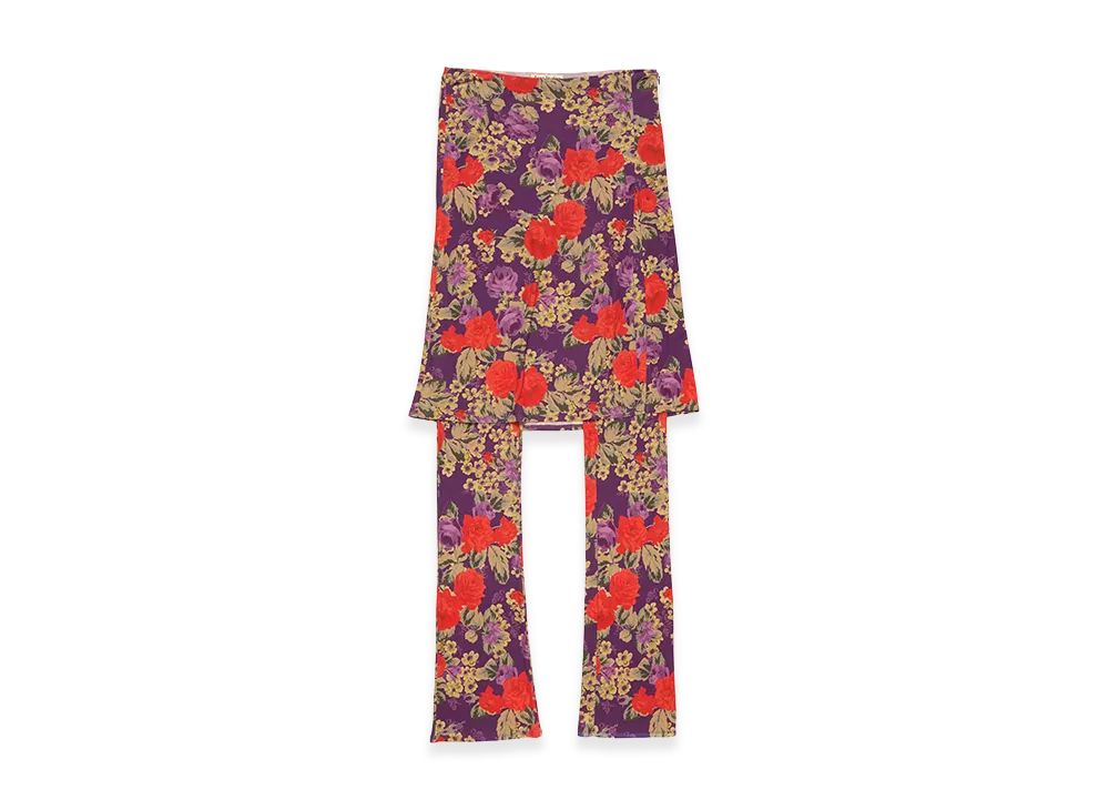 Acne Studios Layered Midi Skirt "Multi Purple"