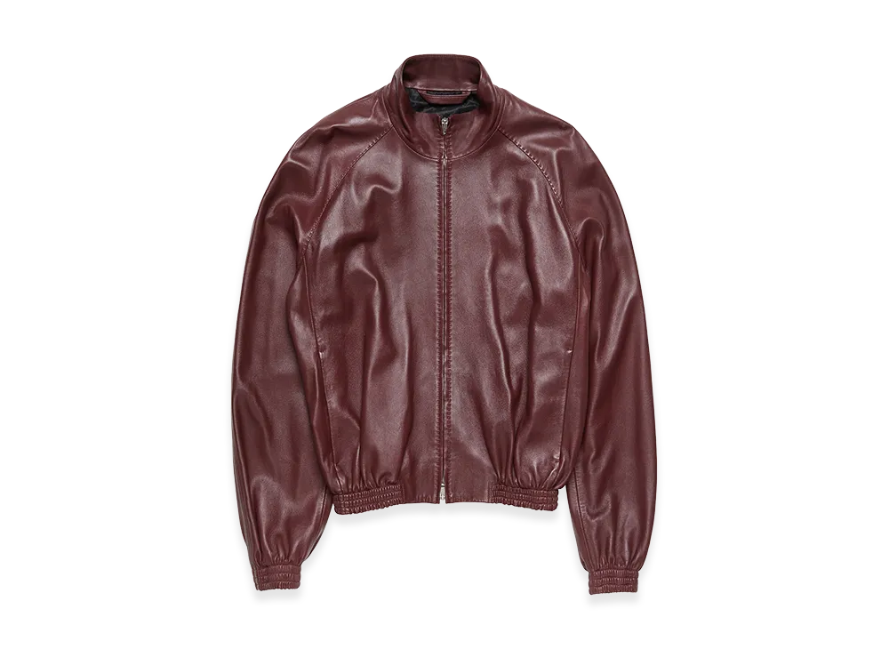Acne Studios Leather Jacket "Rum Brown"