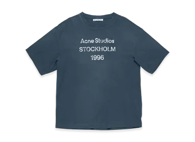 Acne Studios Logo T-Shirt - Relaxed Fit "Deep Blue"