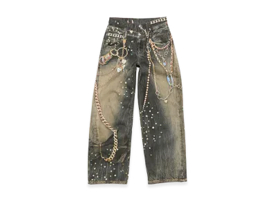 Acne Studios Loose Fit Jeans - Year of the Horse "Black/Multi"