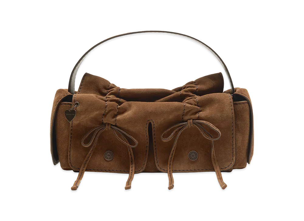 Acne Studios Multipocket Suede Shoulder Bag "Cognac Brown"