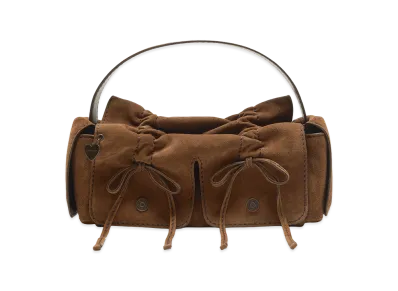 Acne Studios Multipocket Suede Shoulder Bag "Cognac Brown"