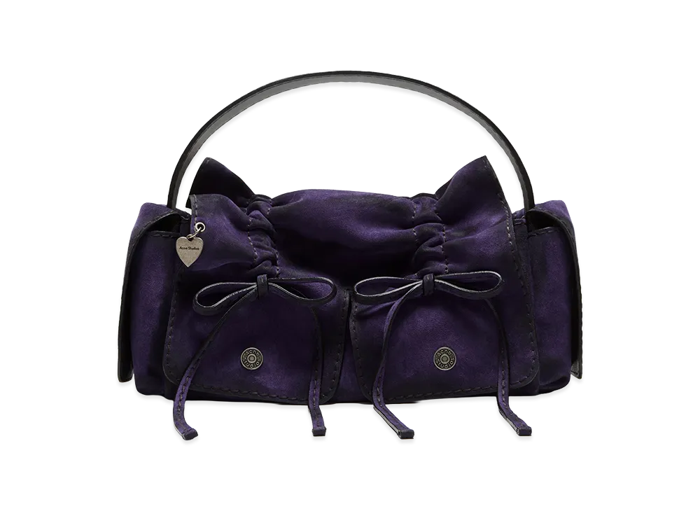 Acne Studios Multipocket Suede Shoulder Bag "Violet Purple"