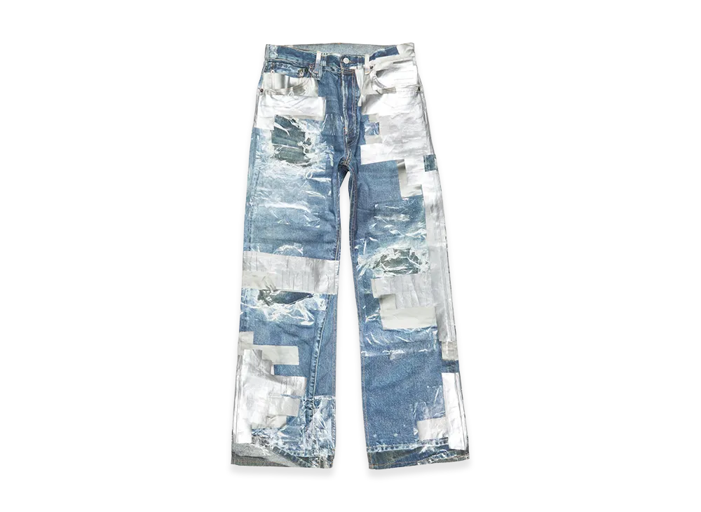 Acne Studios Printed Jeans - Regular Fit "Mid Blue"