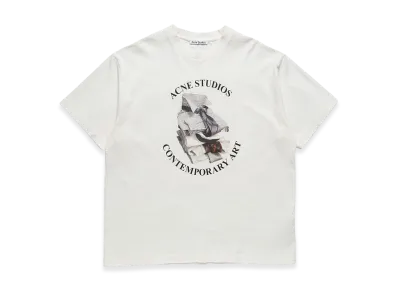 Acne Studios Printed T-Shirt - Relaxed Fit "Off White"