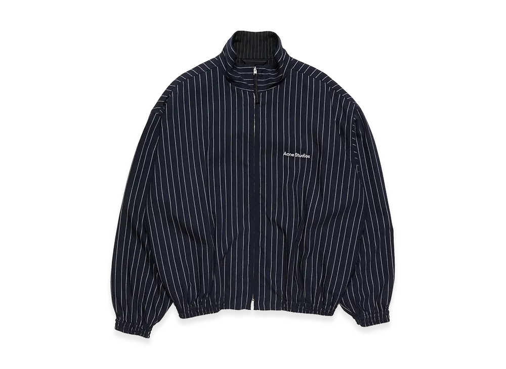 Acne Studios Striped Zip Jacket "Navy/White"