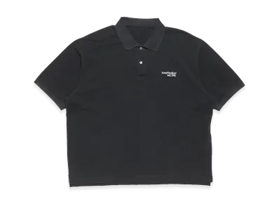 Acne Studios Washed Logo Polo Shirt "Black"