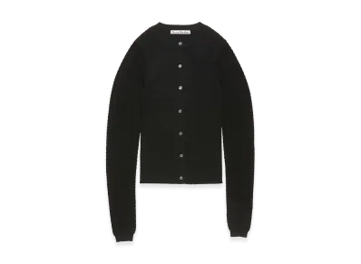 Acne Studios Wool Ribbed Cardigan "Black"