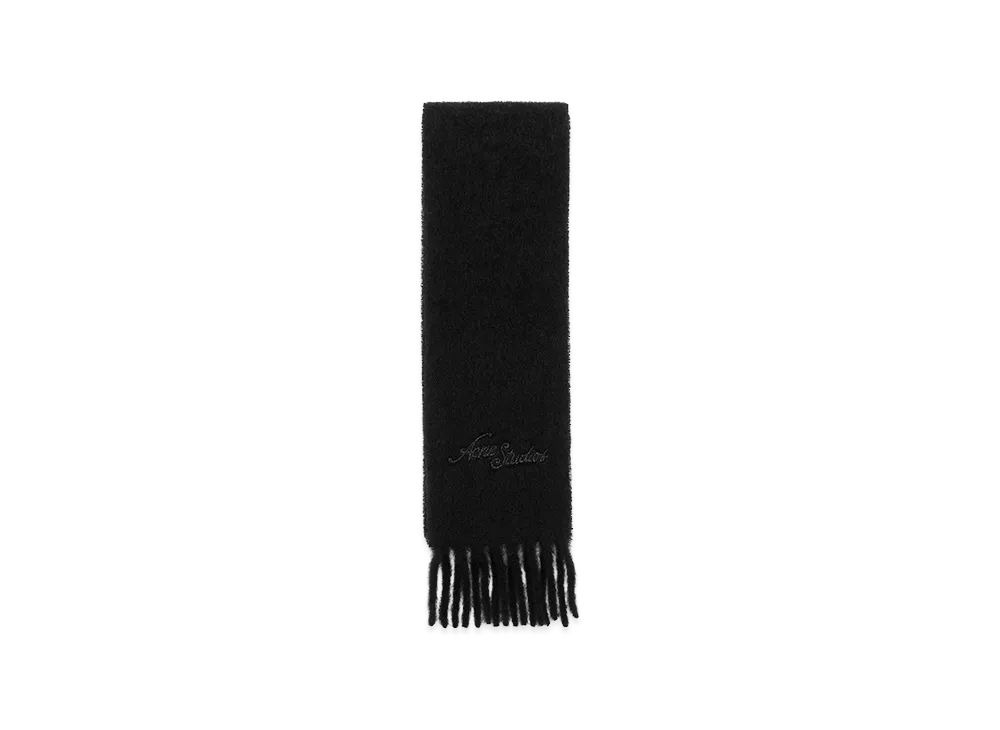 Acne Studios Wool Scarf - Year of the Horse "Black"