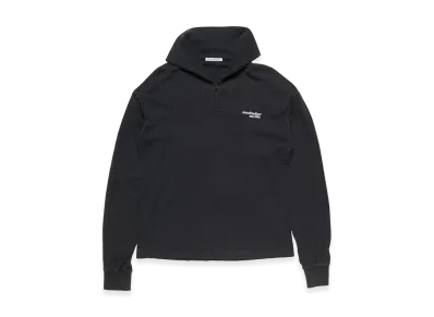 Acne Studios Zip-Up Logo Sweatshirt "Black"