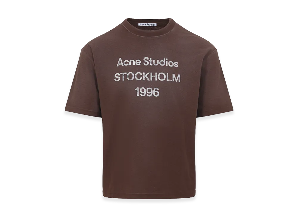 Acne Studios Cotton And Hemp Tee "Brown"