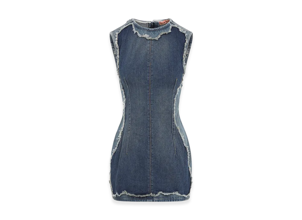 Acne Studios Women's Cotton Mini Dress "Blue"