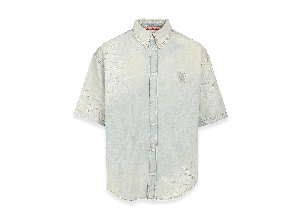 【定価6万・美品】Acne Studios 25SS ショートスリーブシャツ Acne Studios Denim Short Sleeve Shirt 