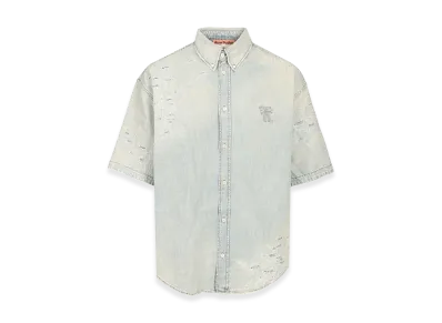 Acne Studios Denim Short Sleeve Shirt "Light Blue"