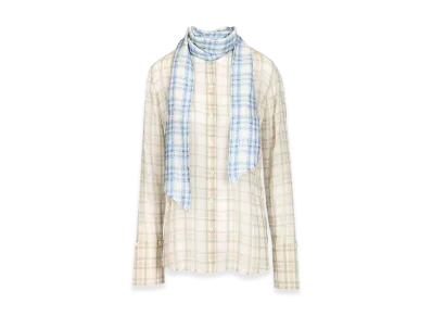 Acne Studios Women's Silk Blouse With Scarf "Multicolor"