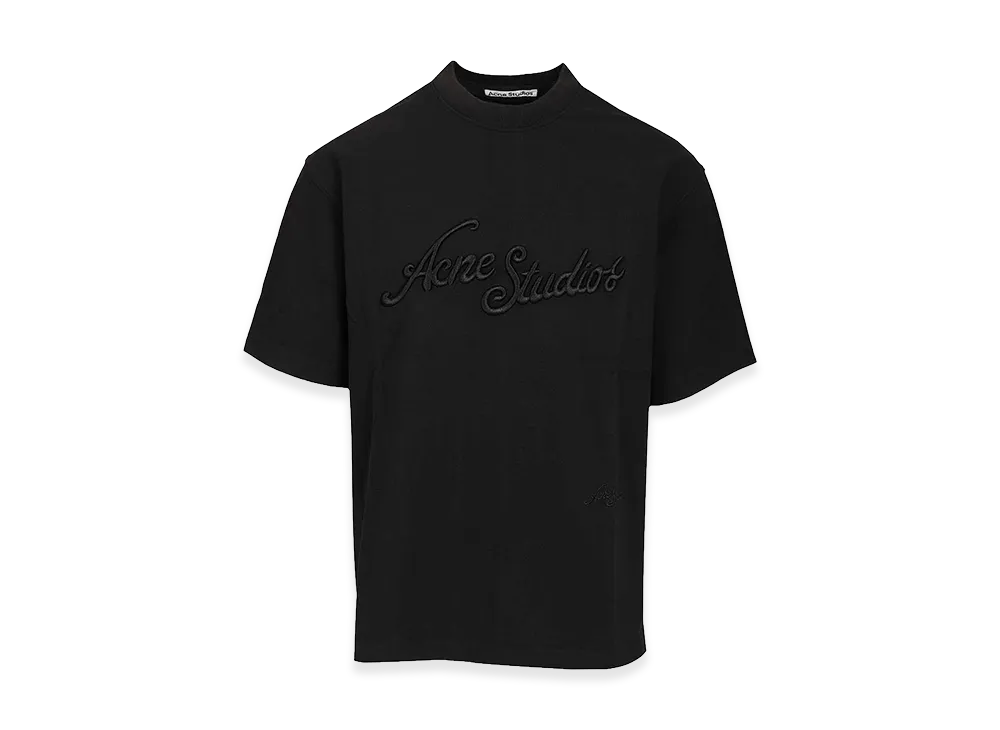 Acne Studios T-Shirt With Embroidered Logo "Black"