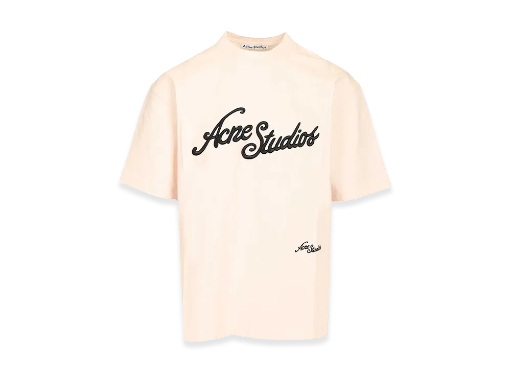 Acne Studios T-Shirt With Embroidered Logo "Rose"