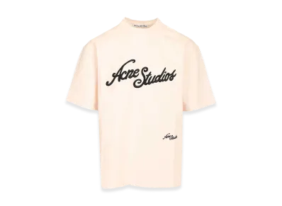 Acne Studios T-Shirt With Embroidered Logo "Rose"