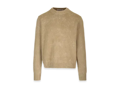 Acne Studios Round Neck Knitted Sweater "Beige"