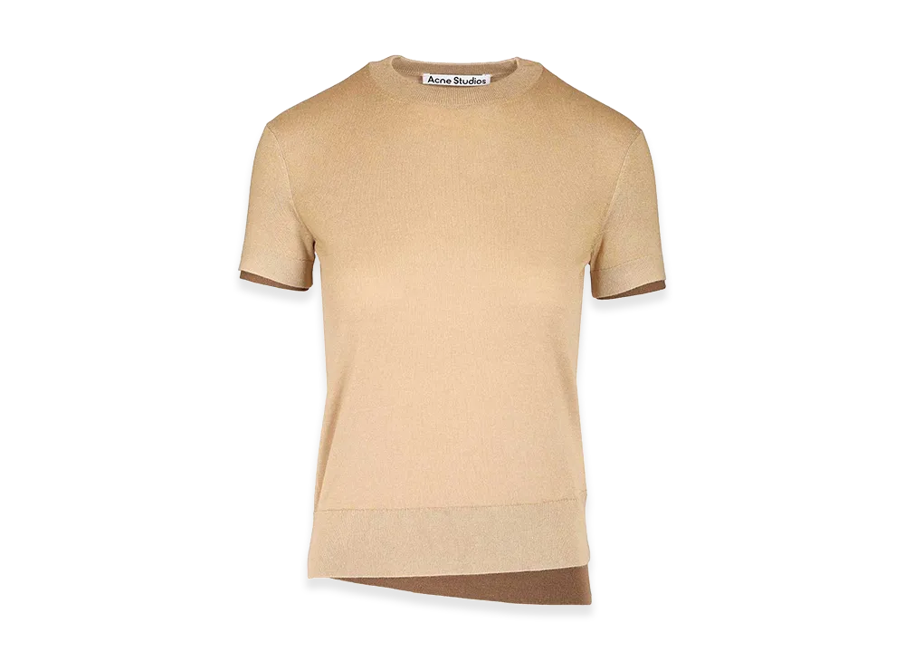 Acne Studios Women's Cashmere And Silk Blend Sweater "Beige"