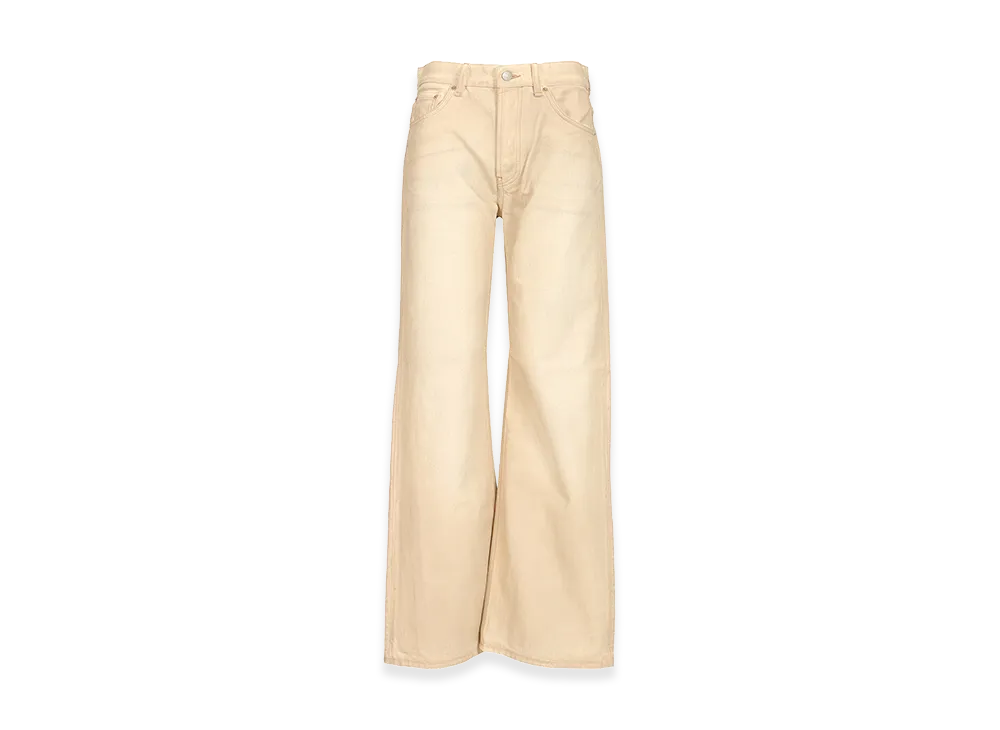 Acne Studios Women's Wide Leg Jeans "Beige"