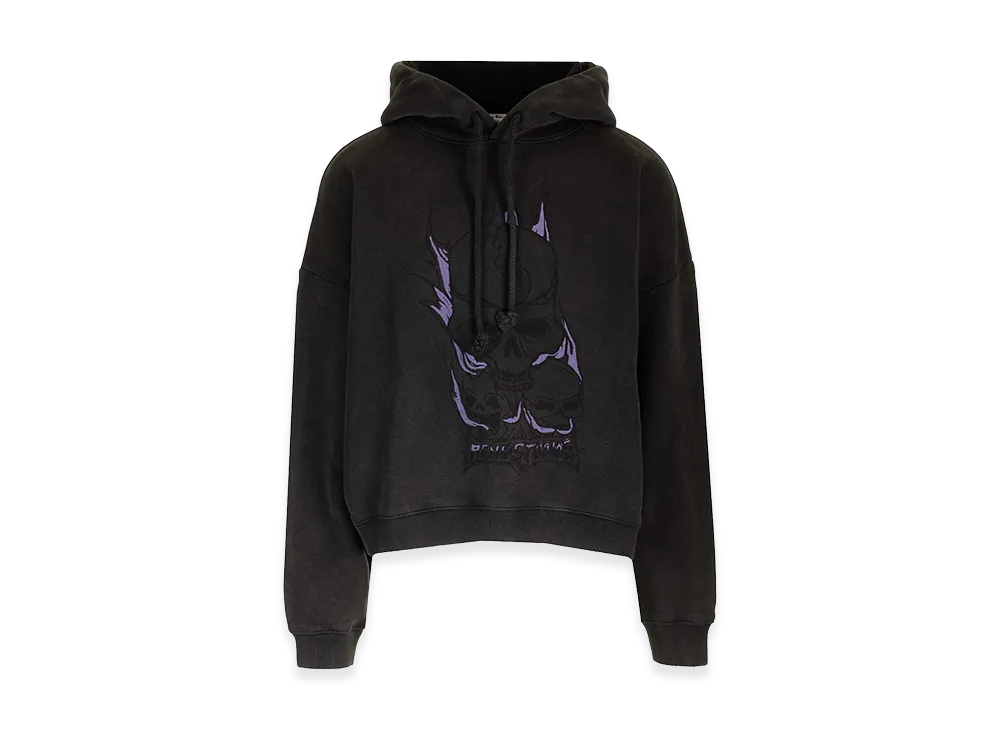Acne Studios Skull Print Hoodie "Black"