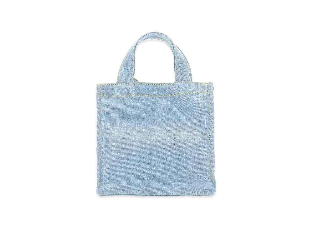 Acne Studios Women's Mini Denim Shopper Bag with Logo "Denim"
