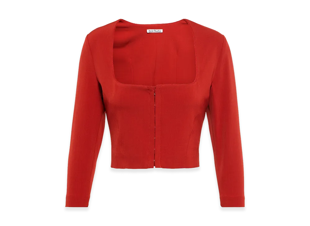 Acne Studios Women's Long Sleeve Top "Red"