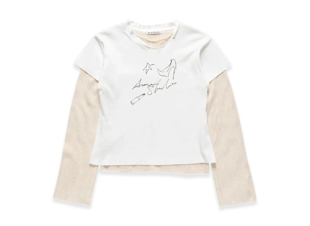 Acne Studios Women's Long Sleeve T-Shirt "White"