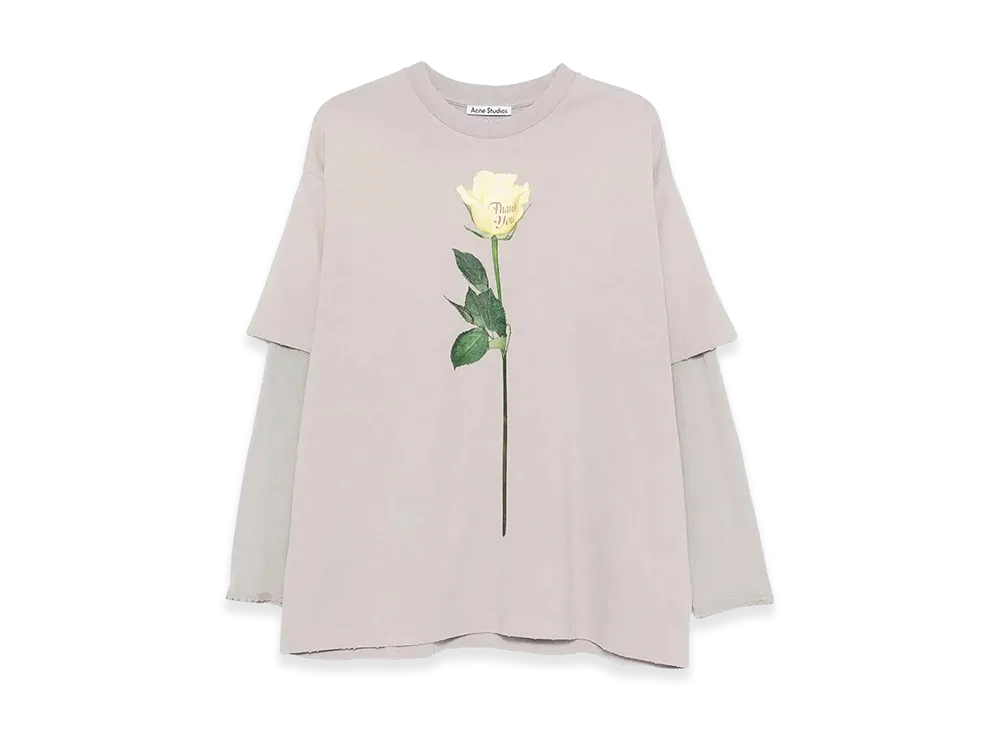 Acne Studios Women's Long Sleeve T-shirts "Gray"