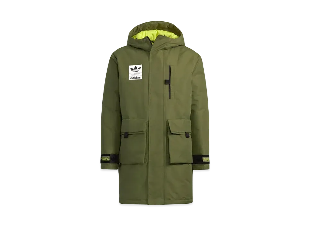 ADIDAS 2 IN 1LAYERED DOWN JACKET "Focus Olive"