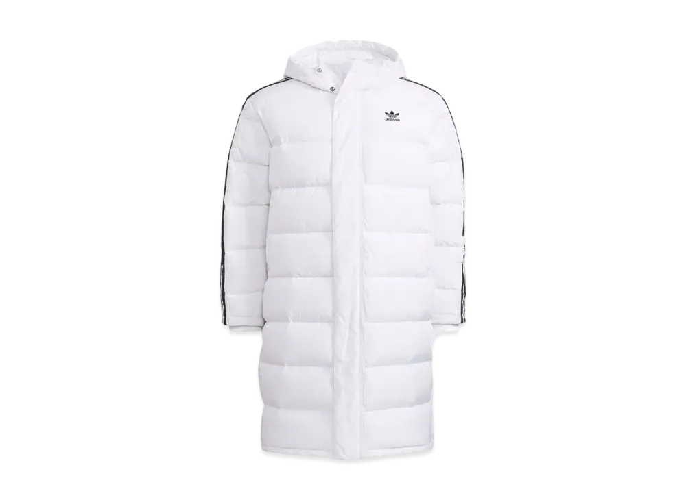 ADIDAS LONG DOWN JACKET "White/Black"