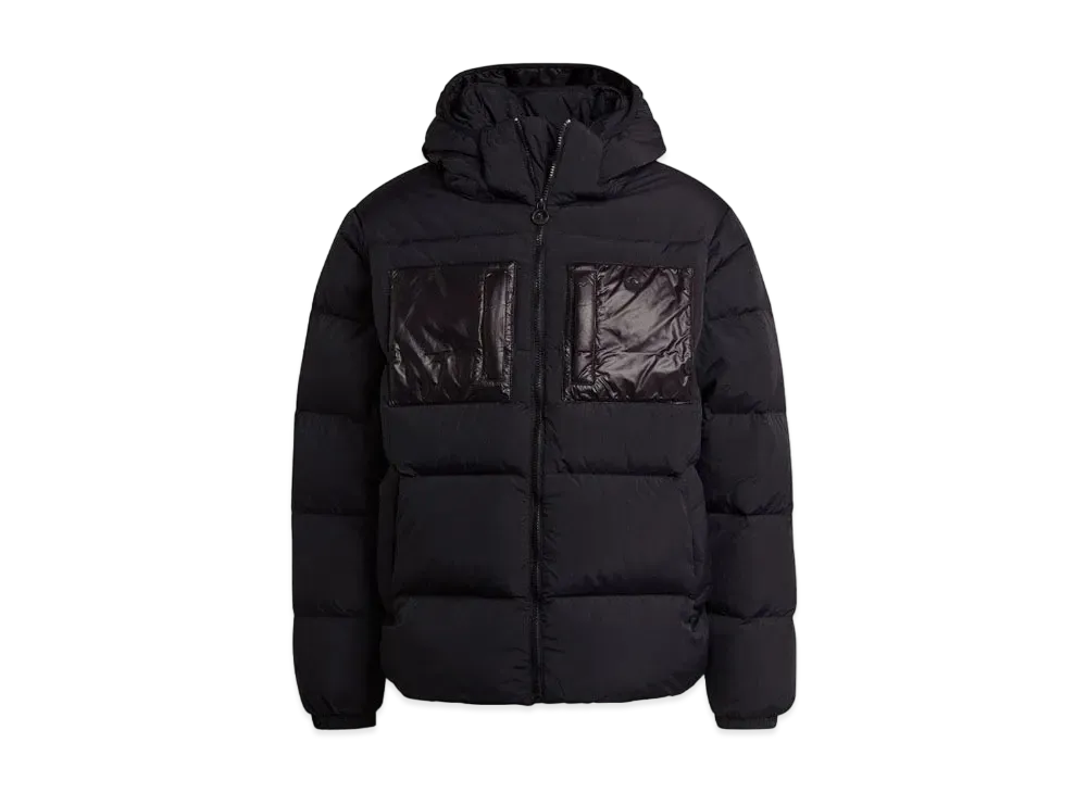 ADIDAS DOWN REGEN HOODED PUFFER JACKET "Black"