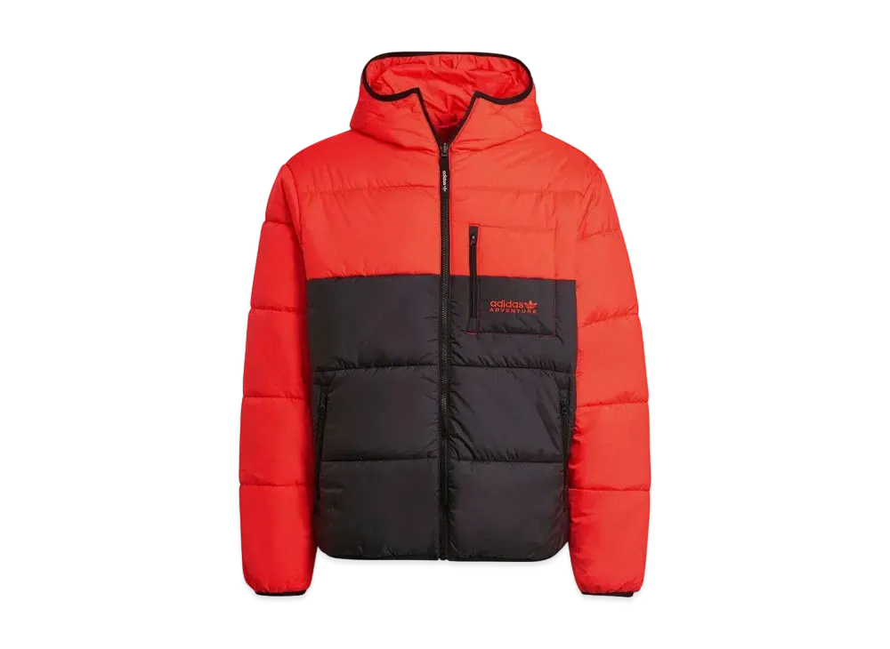 ADIDAS ADVENTURE REVERSIBLE PUFFER JACKET "Black/Bright Red"