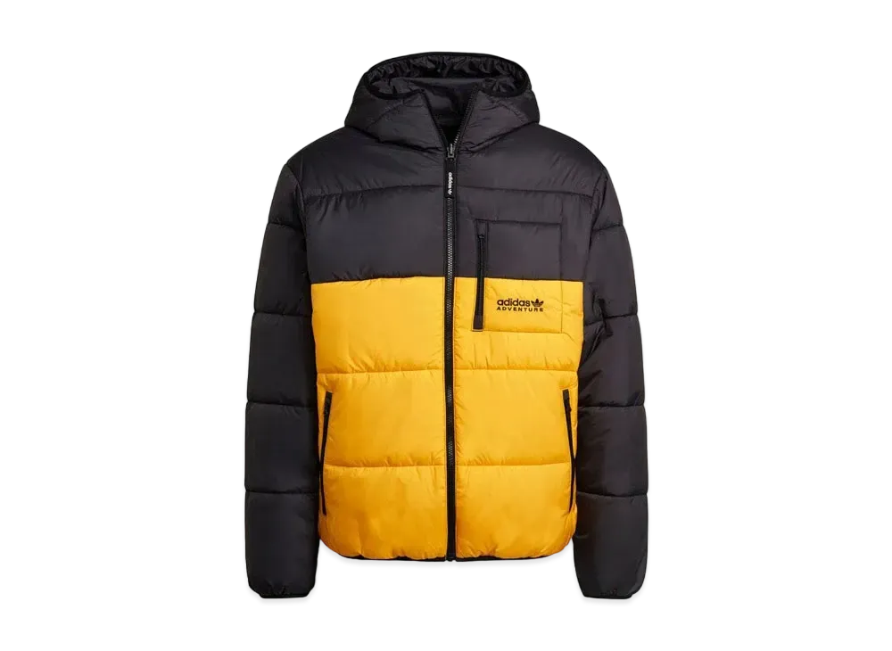 ADIDAS ADVENTURE REVERSIBLE PUFFER JACKET "Black/Active Gold"