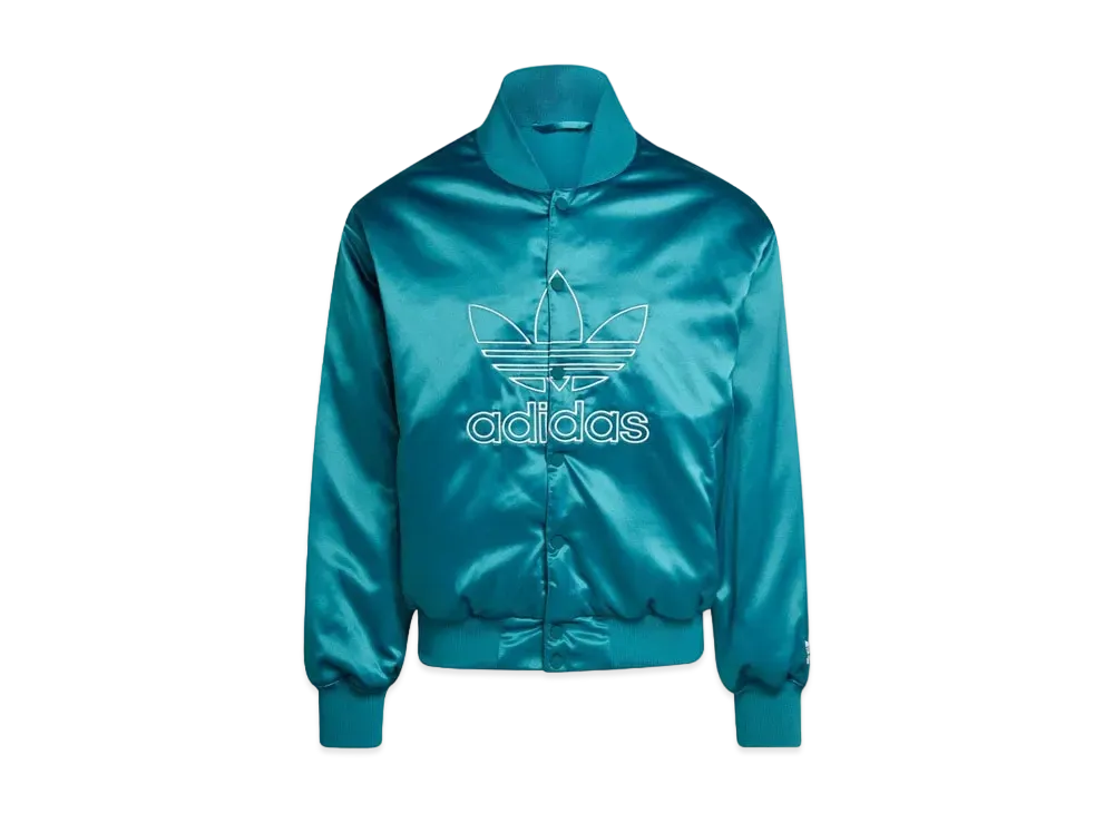 ADIDAS ADICOLOR CLASSICS SATEEN BOMBER JACKET "Power Teal"