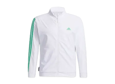 ADIDAS PRIME BLUE 3-STRIPES LONG SLEEVE STRETCH TRACK JACKET "White"