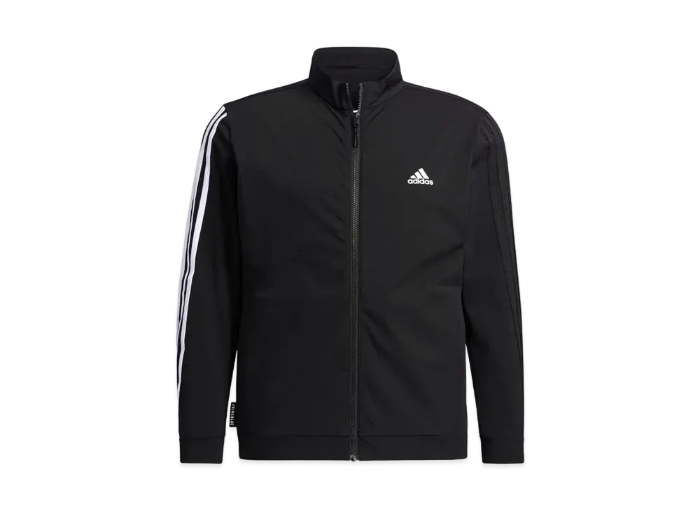 ADIDAS PRIME BLUE 3-STRIPES LONG SLEEVE STRETCH TRACK JACKET "Black"