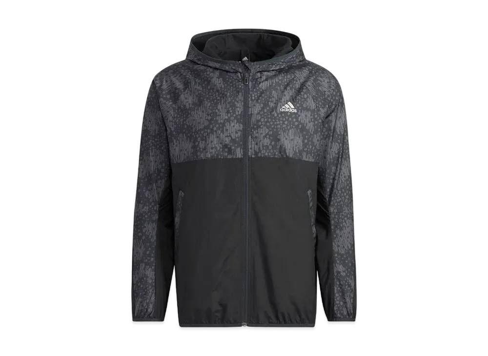 ADIDAS SEASONAL ICON WIND JACKET "Black/Gray Six"