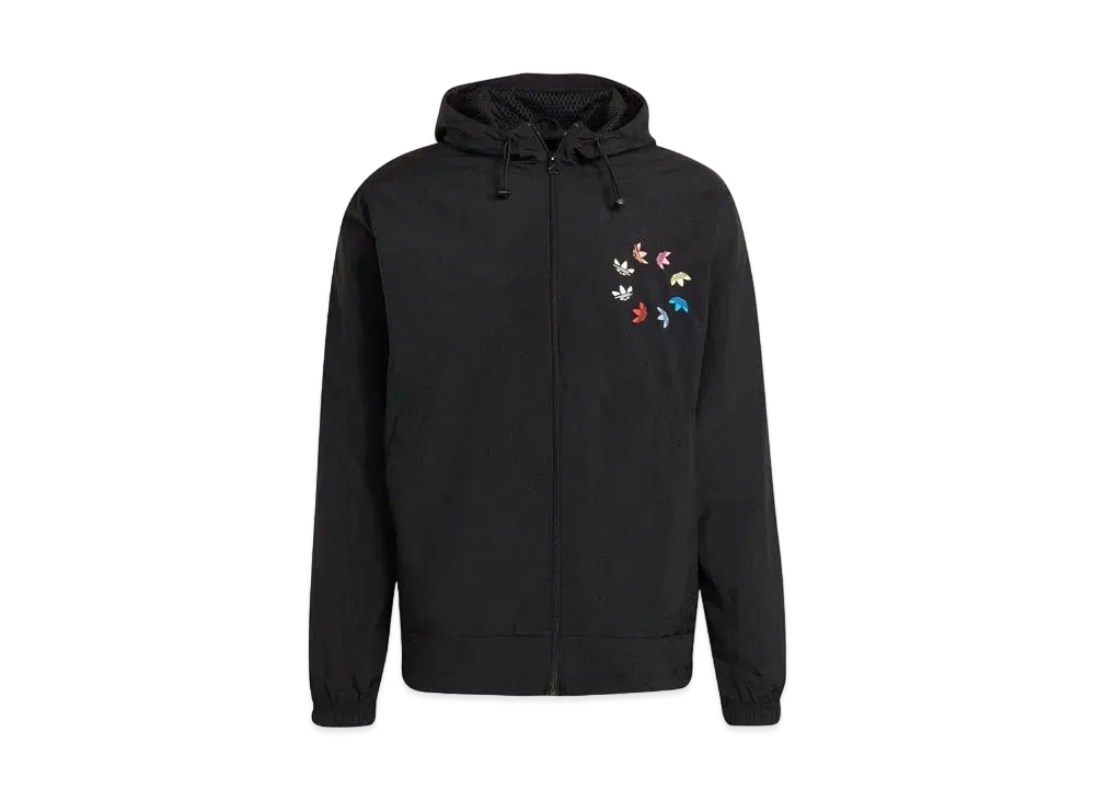 アディダス アディカラー シャッタード トレフォイル ウインドブレーカー "ブラック/マルチカラー" H35650